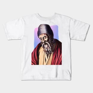 Greek Mathematician Euclid illustration Kids T-Shirt